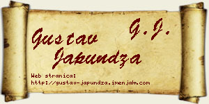 Gustav Japundža vizit kartica